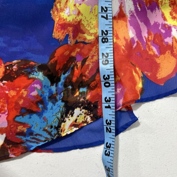 Sara‎ Michelle Blouse Womens 3X Floral Flutter Sleeves Whimsical Romantic Fairy - Picture 12 of 16